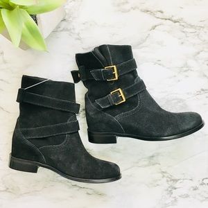 Kate Spade Suede Bow Ankle Bootie